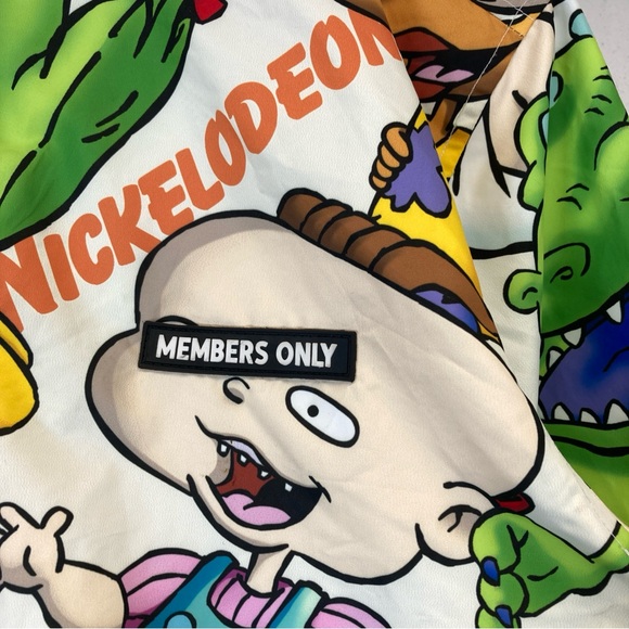 Members Only Rugrats Jacket Mens M Nickelodeon Full Zip Hooded Cartoon - Picture 16 of 16